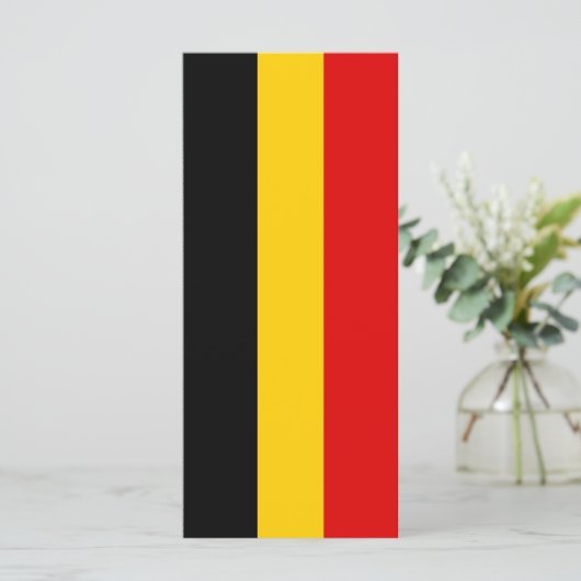 Belgische vlag menu (Staand voorkant)