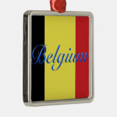 Belgische vlag metalen ornament (Rechts)