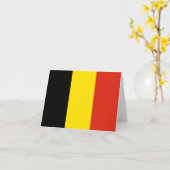 Belgische vlag Notecard Kaart (Gele Bloem)