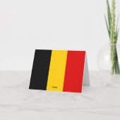 Belgische vlag notitiekaartje (Achterkant)