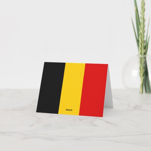 Belgische vlag notitiekaartje (Achterkant)