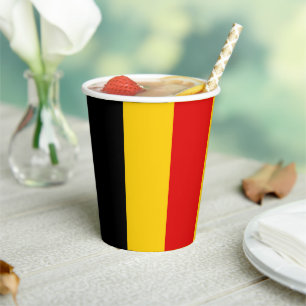 Belgische vlag papieren bekers