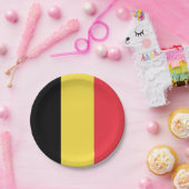 Belgische vlag papieren bordje (Feest)