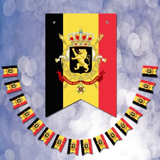 Belgische vlag & Partij België banners / bruilofte