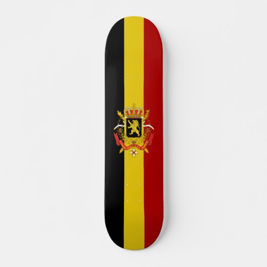Belgische vlag persoonlijk skateboard (Voorkant)