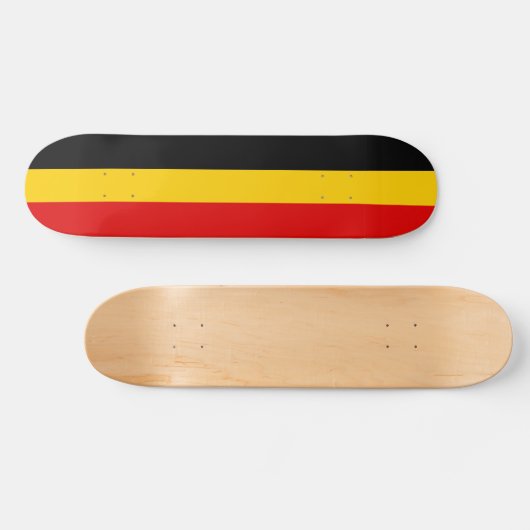 Belgische vlag persoonlijk skateboard (Horizontaal)