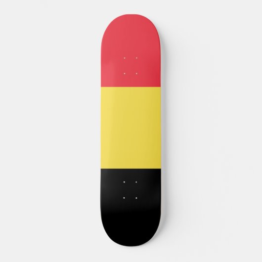Belgische vlag persoonlijk skateboard (Voorkant)
