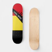 Belgische vlag persoonlijk skateboard (Voorkant)