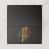 Belgische vlag plaatskaartje (Buitenkant ongevouwen)