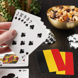 Belgische vlag pokerkaarten