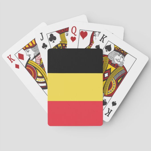 Belgische vlag pokerkaarten (Achterkant)