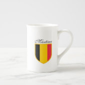Belgische vlag porselein kop (Rechts)