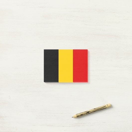 Belgische vlag post-it® notes (Op bureau)