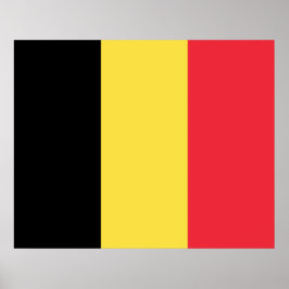 Belgische vlag poster