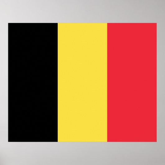 Belgische vlag poster (Voorkant)