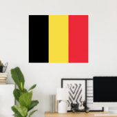 Belgische vlag poster (Thuiskantoor)
