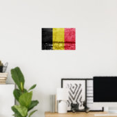 Belgische vlag poster (Thuiskantoor)