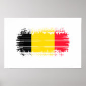 Belgische vlag poster (Voorkant)