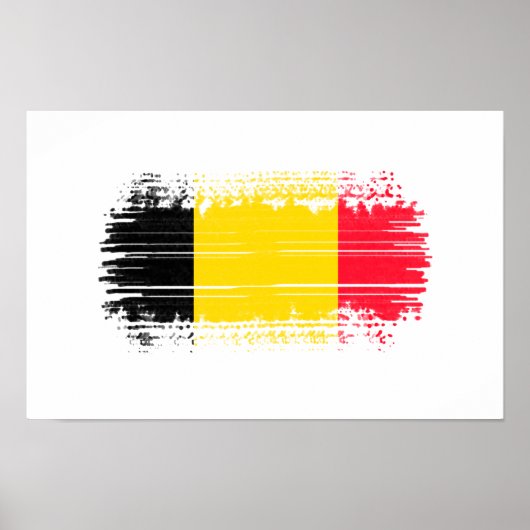 Belgische vlag poster (Voorkant)