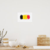 Belgische vlag poster (Keuken)
