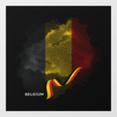 Belgische vlag raamsticker (Vel)