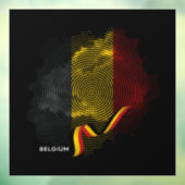 Belgische vlag raamsticker (Vel 3)