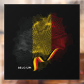 Belgische vlag raamsticker (Vel 2)
