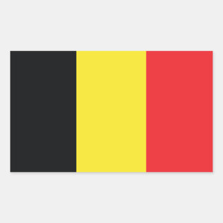 Belgische vlag rechthoekige sticker