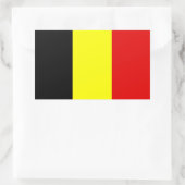 Belgische vlag rechthoekige sticker (Tas)
