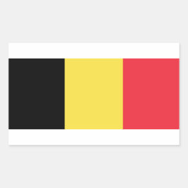 Belgische vlag rechthoekige sticker