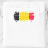 Belgische vlag rechthoekige sticker (Tas)