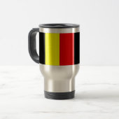Belgische vlag reisbeker (Voorkant links)