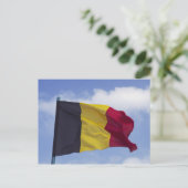 Belgische vlag RF) Briefkaart (Staand voorkant)