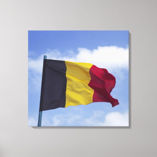 Belgische vlag RF) Canvas Afdruk (Voorkant)