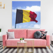 Belgische vlag RF) Canvas Afdruk (Insitu (Woonkamer))