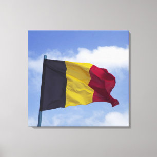 Belgische vlag RF) Canvas Afdruk