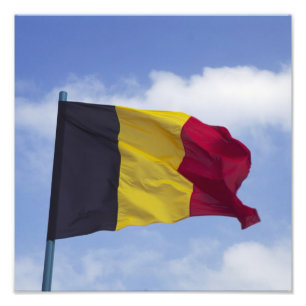 Belgische vlag RF) Foto Afdruk