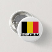 Belgische vlag ronde button 3,2 cm (Voorkant /achterkant)
