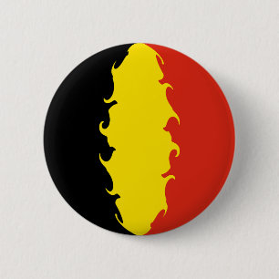 Belgische vlag ronde button 5,7 cm