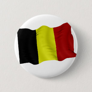 Belgische vlag ronde button 5,7 cm