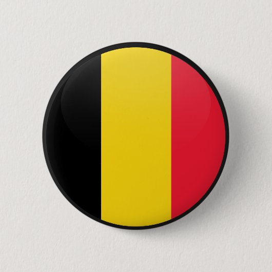 Belgische vlag ronde button 5,7 cm (Voorkant)