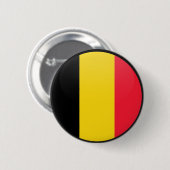 Belgische vlag ronde button 5,7 cm (Voorkant /achterkant)