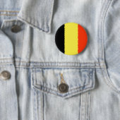 Belgische vlag ronde button 5,7 cm (In situ)