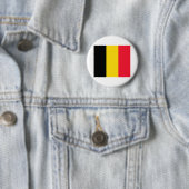Belgische vlag ronde button 5,7 cm (In situ)