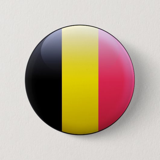 Belgische vlag ronde button 5,7 cm (Voorkant)