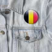 Belgische vlag ronde button 5,7 cm (In situ)