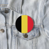 Belgische vlag ronde button 7,6 cm (In situ)