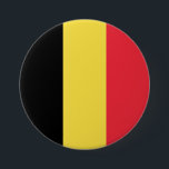 Belgische vlag ronde button 7,6 cm<br><div class="desc">Belgische vlag</div>