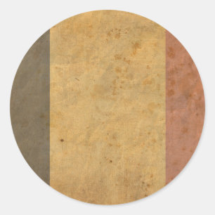  Belgische vlag Ronde Sticker
