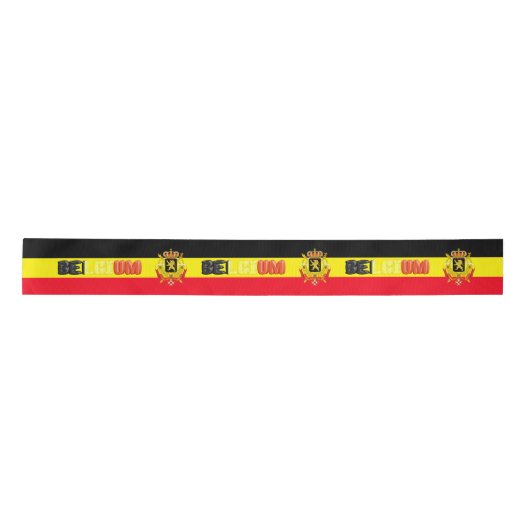 Belgische vlag satijnen lint (Voorkant)